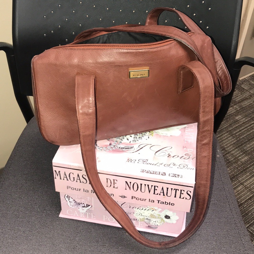 PERLINA VINTAGE CALF LEATHER PURSE